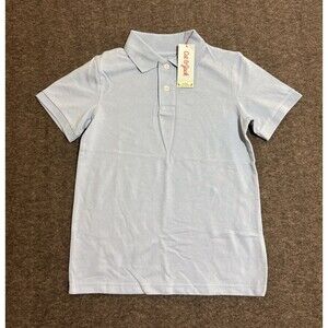 Cat & Jack Boy's Shirt Polo School Uniform Blue Medium 8/10